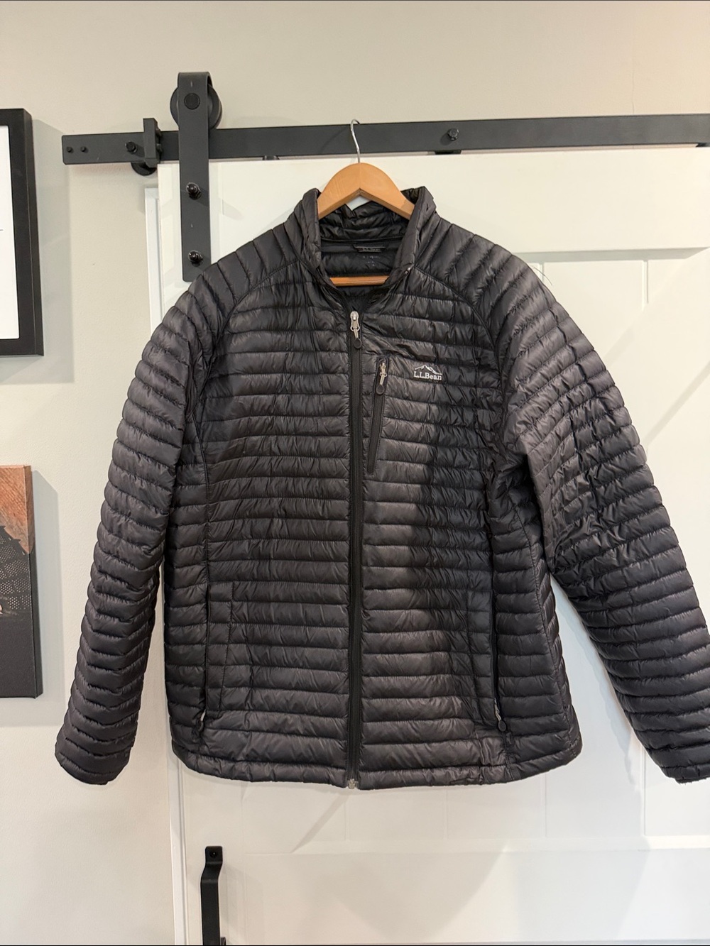L.L. Bean Men's Black Quilted Packable Puffer Jacket